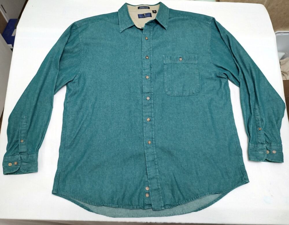 Bill Blass Premium cotton Men's XL Long Sleeve Button Shirt